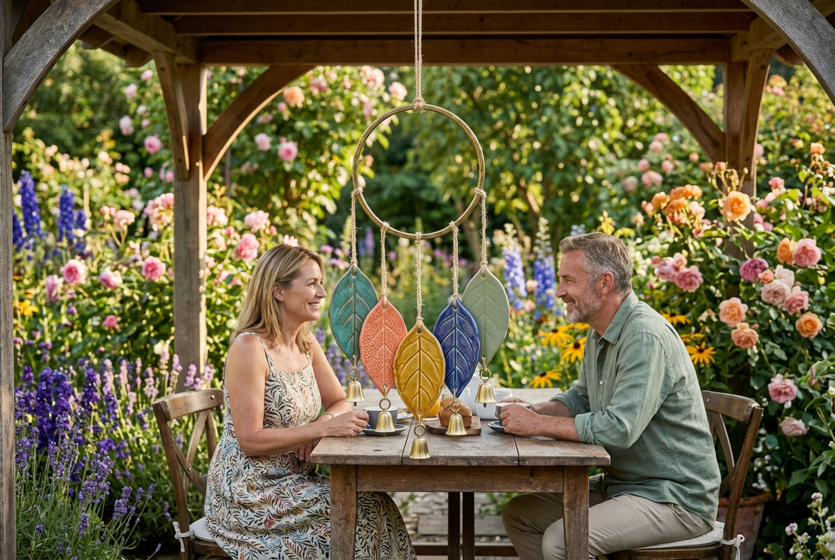 Colorfall Five-Leaf Garden Wind Chime