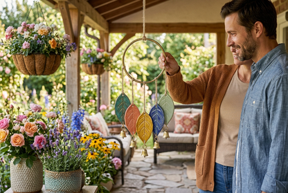 Colorfall Five-Leaf Garden Wind Chime