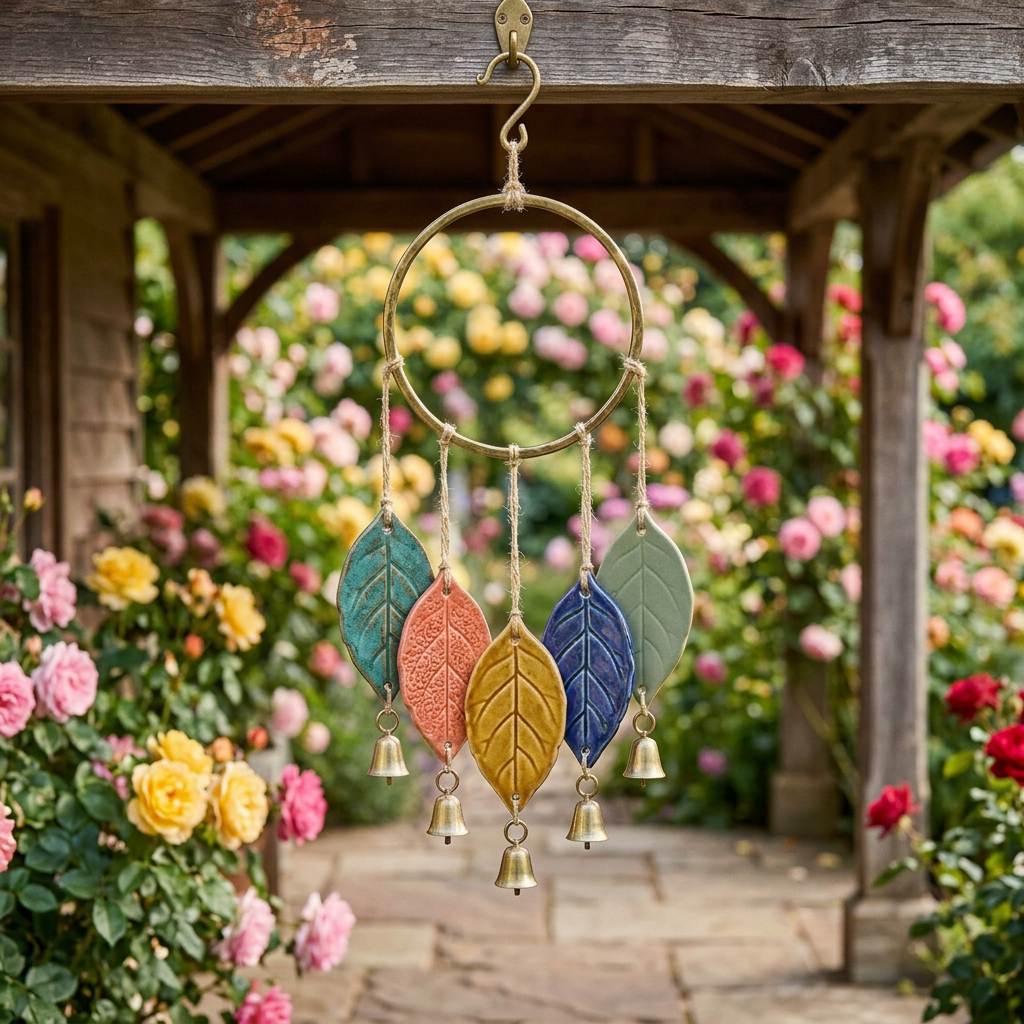 Colorfall Five-Leaf Garden Wind Chime
