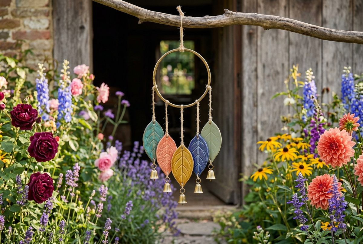 Colorfall Five-Leaf Garden Wind Chime