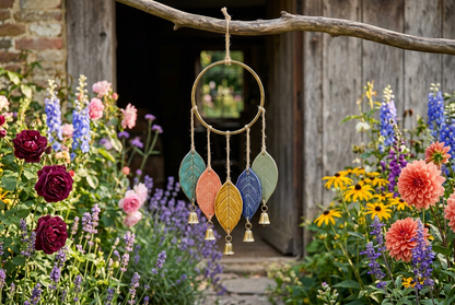 Colorfall Five-Leaf Garden Wind Chime