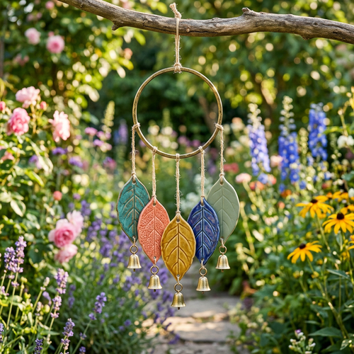 Colorfall Five-Leaf Garden Wind Chime