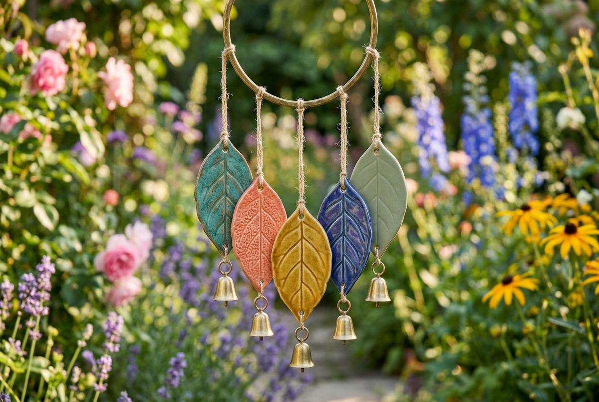 Colorfall Five-Leaf Garden Wind Chime